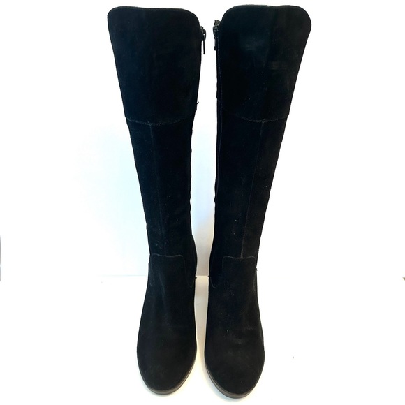 Crown Vintage black suede tall Unicorn boots, size 8.5 - Picture 2 of 8